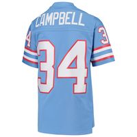 Youth Mitchell & Ness Earl Campbell Light Blue Houston Oilers 1980 Gridiron Classic Legacy Retired Player Jersey