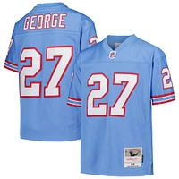 Maillot Mitchell & Ness Eddie George bleu clair des Houston Oilers 1997 pour joueur retraité