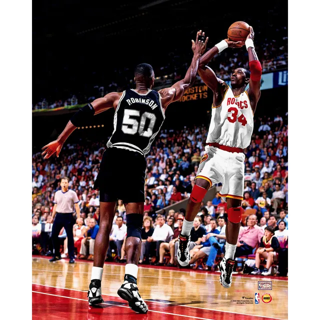 Men's Mitchell & Ness Hakeem Olajuwon Charcoal Houston