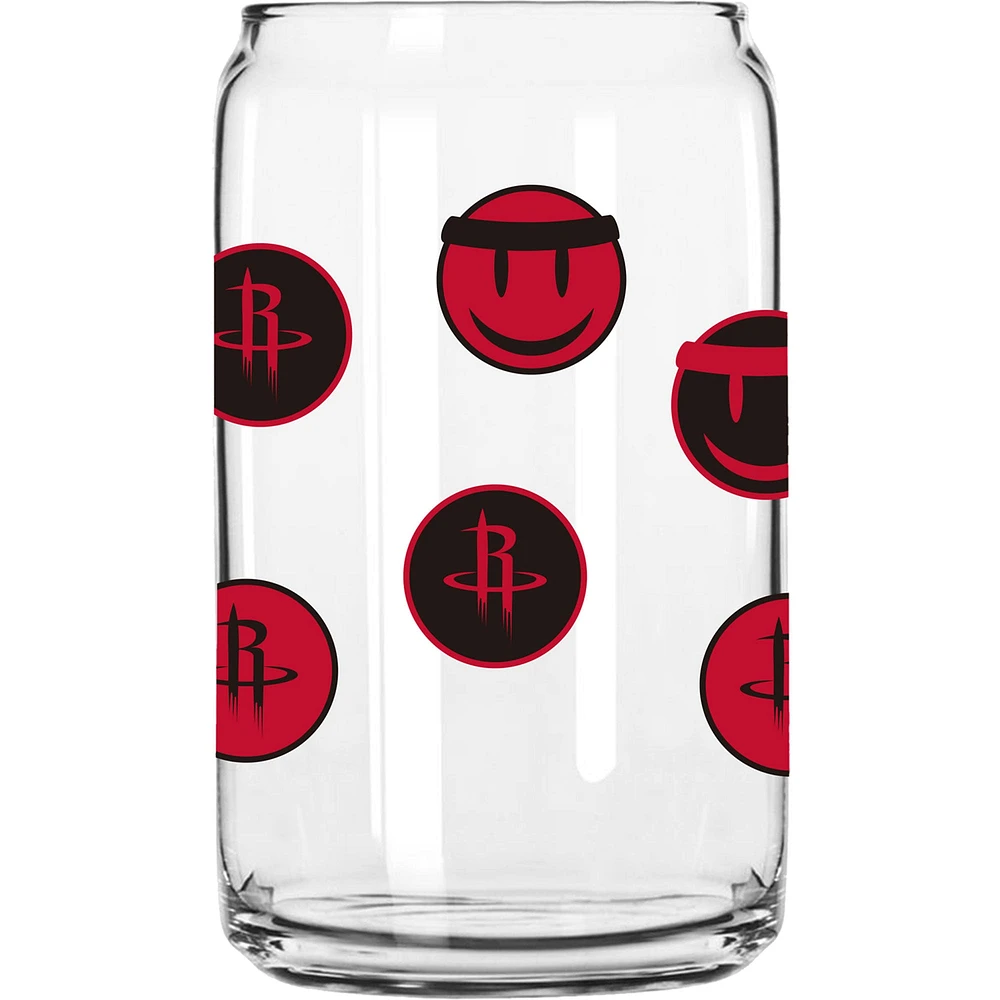 Rockets de Houston 16 oz. Smiley peut verre