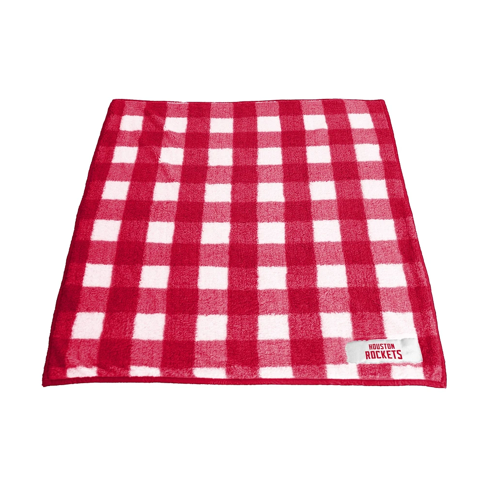 Houston Rockets 50'' x 60'' Buffalo Check Frost Fleece Blanket