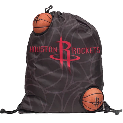 Sac à cordon de serrage pour ballon de basket des Houston Rockets