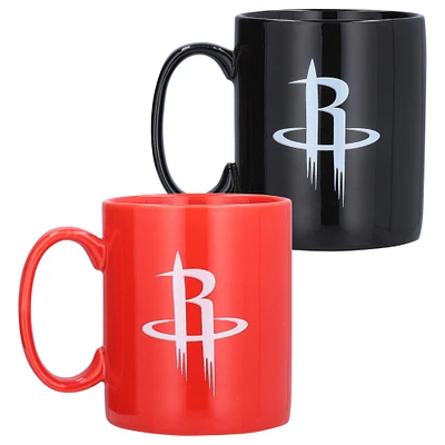 Houston Rockets domicile et extérieur deux pièces 15 oz. Ensemble de tasses aux couleurs de l'équipe