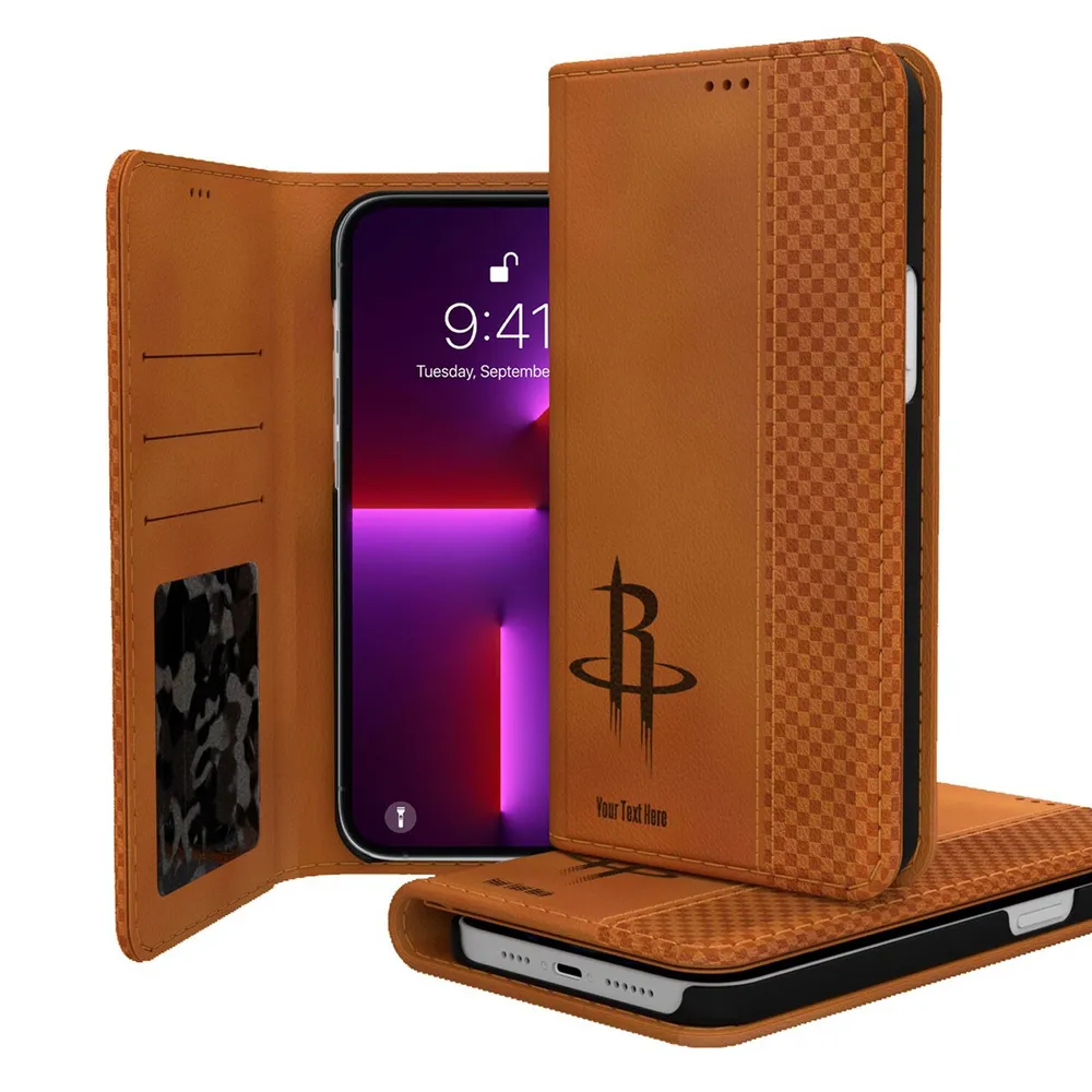 Lids Houston Rockets Personalized Burn Design iPhone Folio Case