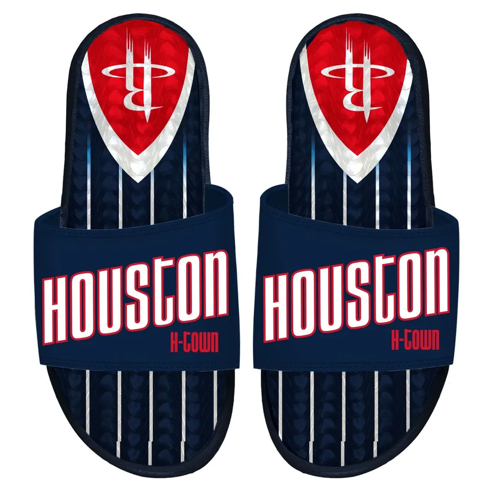 ISlide Navy Houston Rockets 2022/23 City Edition - Sandales à enfiler en gel