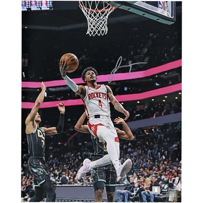 Photographie autographiée de 16" x 20" de Jalen Green des Houston Rockets contre les Charlotte Hornets
