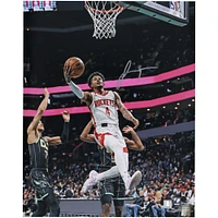 Photographie autographiée de 16" x 20" de Jalen Green des Houston Rockets contre les Charlotte Hornets