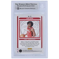 Carte de recrue authentifiée signée par Jalen Green Houston Rockets 2021-22 Panini Hoops Class of 2021 #14 Beckett Fanatics