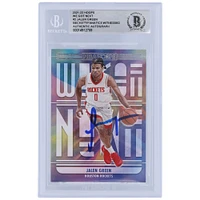 Jalen Green Houston Rockets Autographié 2021-22 Panini Hoops Nous avons obtenu la prochaine carte de recrue authentifiée Beckett Fanatics Witnessed #2
