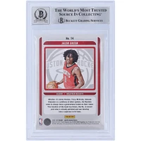 Jalen Green Houston Rockets Carte de recrue autographiée Panini NBA Hoops 2021-22 Classe de 2021 Holo #14 Beckett Fanatics a été témoin d'une authentification 10