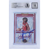 Jalen Green Houston Rockets Carte de recrue autographiée Panini NBA Hoops 2021-22 Classe de 2021 Holo #14 Beckett Fanatics a été témoin d'une authentification 10