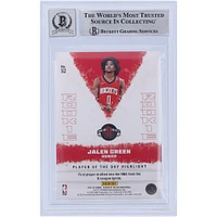 Jalen Green Houston Rockets Autographié 2021-22 Panini Player of the Day #52 Beckett Fanatics Witnessed Authenticated 10 Rookie Card