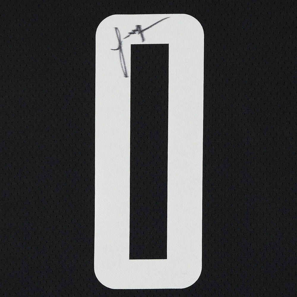 Maillot Swingman Jordan Black Statement Edition 2021 autographié par Jalen Green des Houston Rockets
