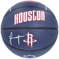 Ballon de basket-ball de collection autographié par Jalen Green Houston Rockets City Edition
