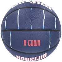 Ballon de basket-ball de collection autographié par Jalen Green Houston Rockets City Edition