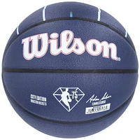 Ballon de basket-ball de collection autographié par Jalen Green Houston Rockets City Edition