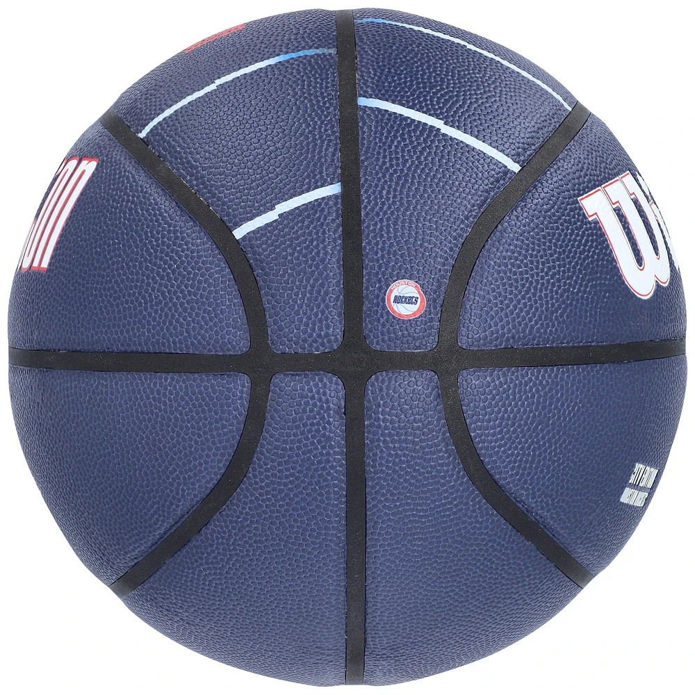 Ballon de basket-ball de collection autographié par Jalen Green Houston Rockets City Edition