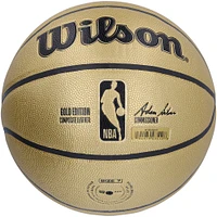Ballon de basket Wilson doré autographié par Jalen Green des Houston Rockets