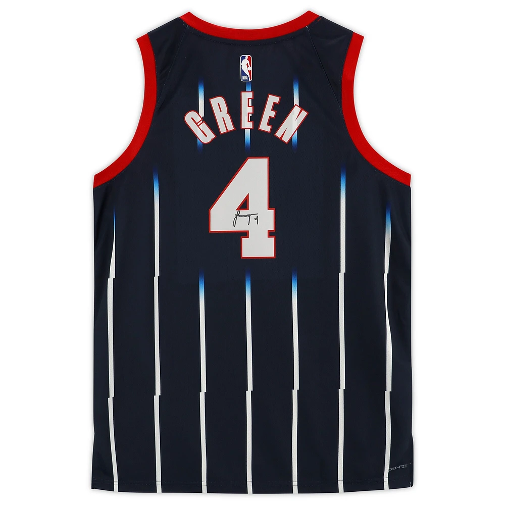 Jalen Green Houston Rockets Autographed Navy Nike 2022-23 City Edition Swingman Jersey