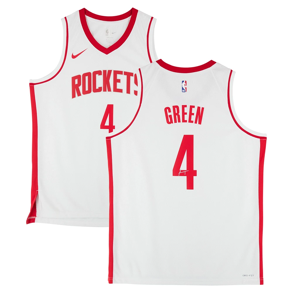 Jalen Green Houston Rockets Autographed Nike White Association Swingman Jersey 