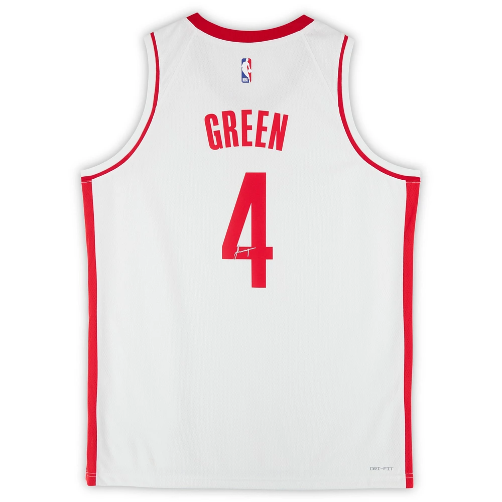 Jalen Green Houston Rockets Autographed Nike White Association Swingman Jersey 