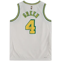 Maillot Nike Classic Edition Swingman blanc autographié par Jalen Green des Houston Rockets 2022-23