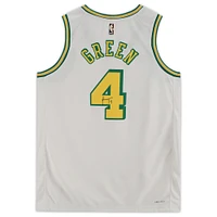 Maillot Nike Classic Edition Swingman blanc autographié par Jalen Green des Houston Rockets 2022-23