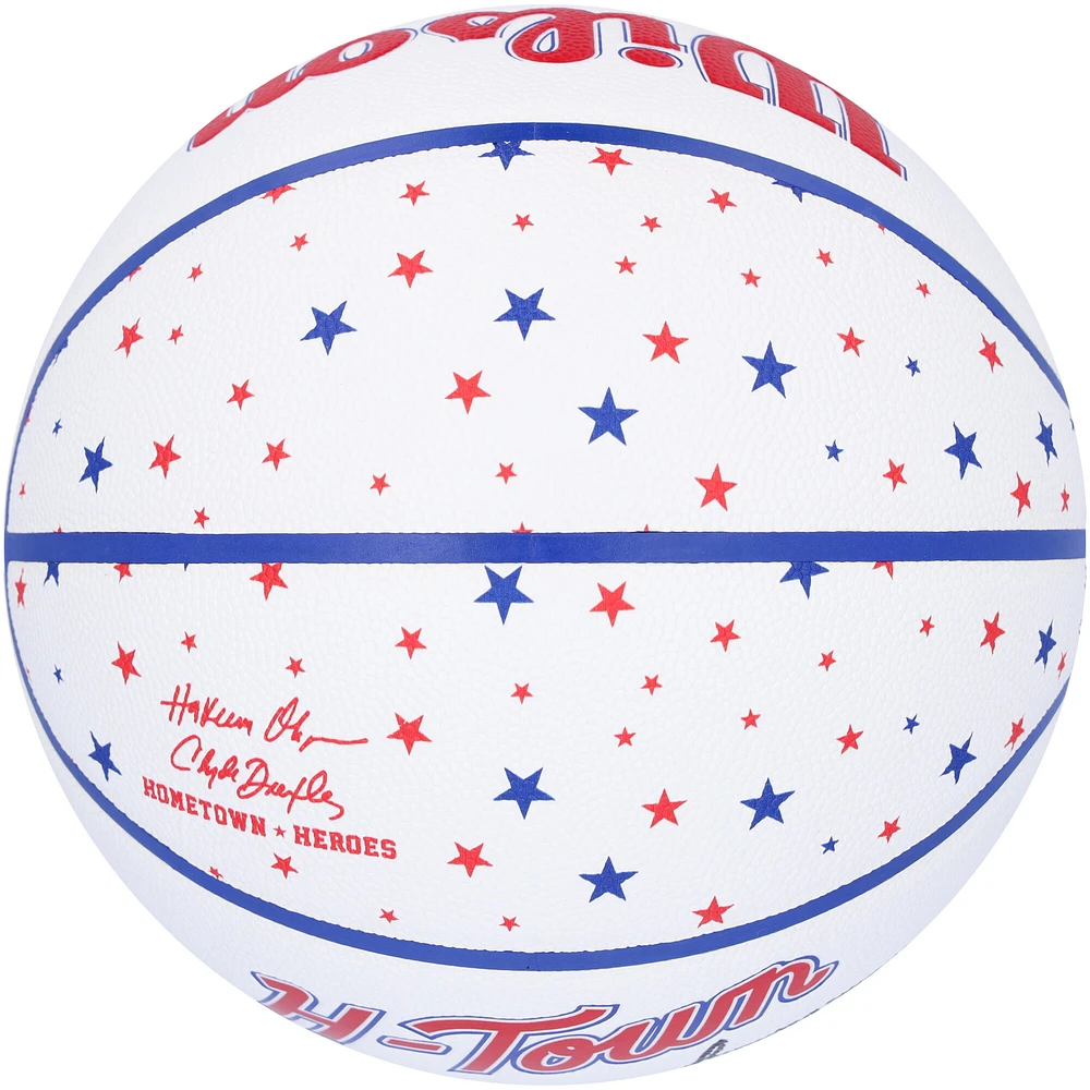 Ballon de basket-ball de collection Wilson City Edition 2023-24 autographié par Jalen Green Houston Rockets