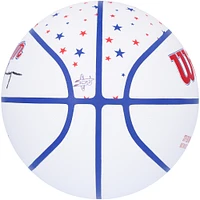 Ballon de basket-ball de collection Wilson City Edition 2023-24 autographié par Jalen Green Houston Rockets