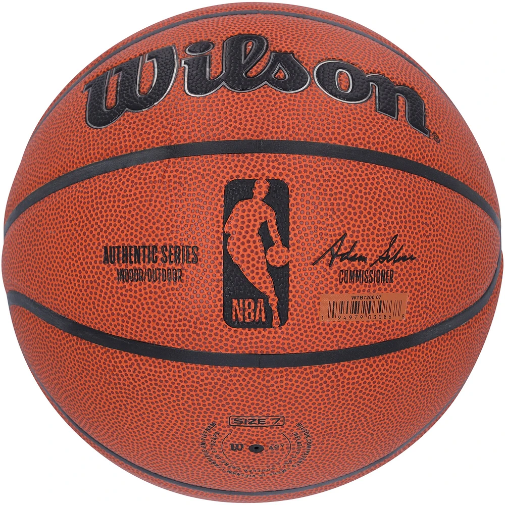 Ballon de basket-ball d'intérieur/extérieur Wilson Authentic Series autographié par Jalen Green des Houston Rockets avec inscription « Licorne »