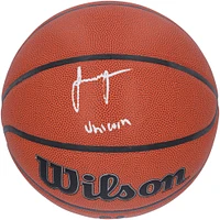 Ballon de basket-ball d'intérieur/extérieur Wilson Authentic Series autographié par Jalen Green des Houston Rockets avec inscription « Licorne »
