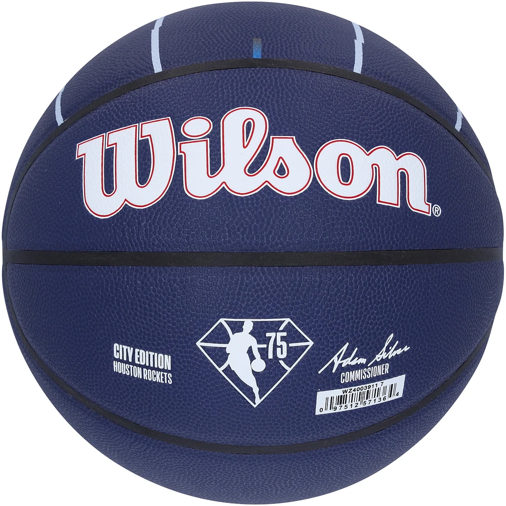 Jalen Green Houston Rockets Autographed Wilson City Collector Basketball with "Unicorn" Inscription