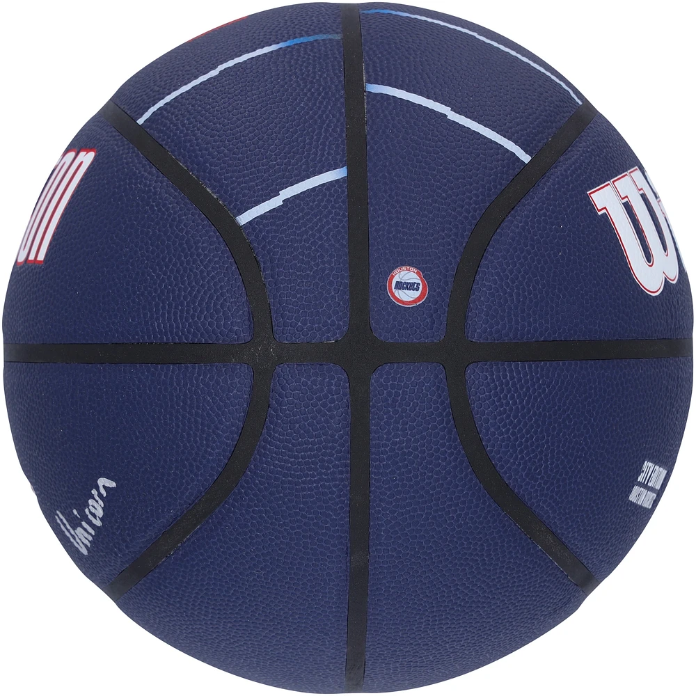 Jalen Green Houston Rockets Autographed Wilson City Collector Basketball with "Unicorn" Inscription