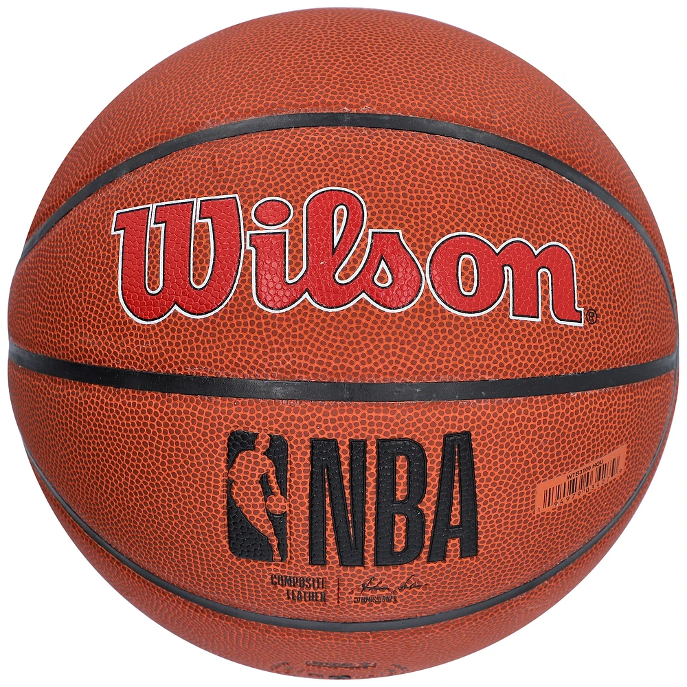 Jalen Green Houston Rockets Autographed Wilson Team Logo Basketball with "2021 #2 Pick" Inscription