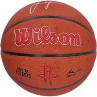 Ballon de basket-ball avec logo Wilson autographié par Jalen Green Houston Rockets