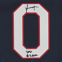 Maillot Nike Mixtape Swingman 2021-22 autographié par Jalen Green Navy des Houston Rockets avec inscription « 2021 #2 Pick »