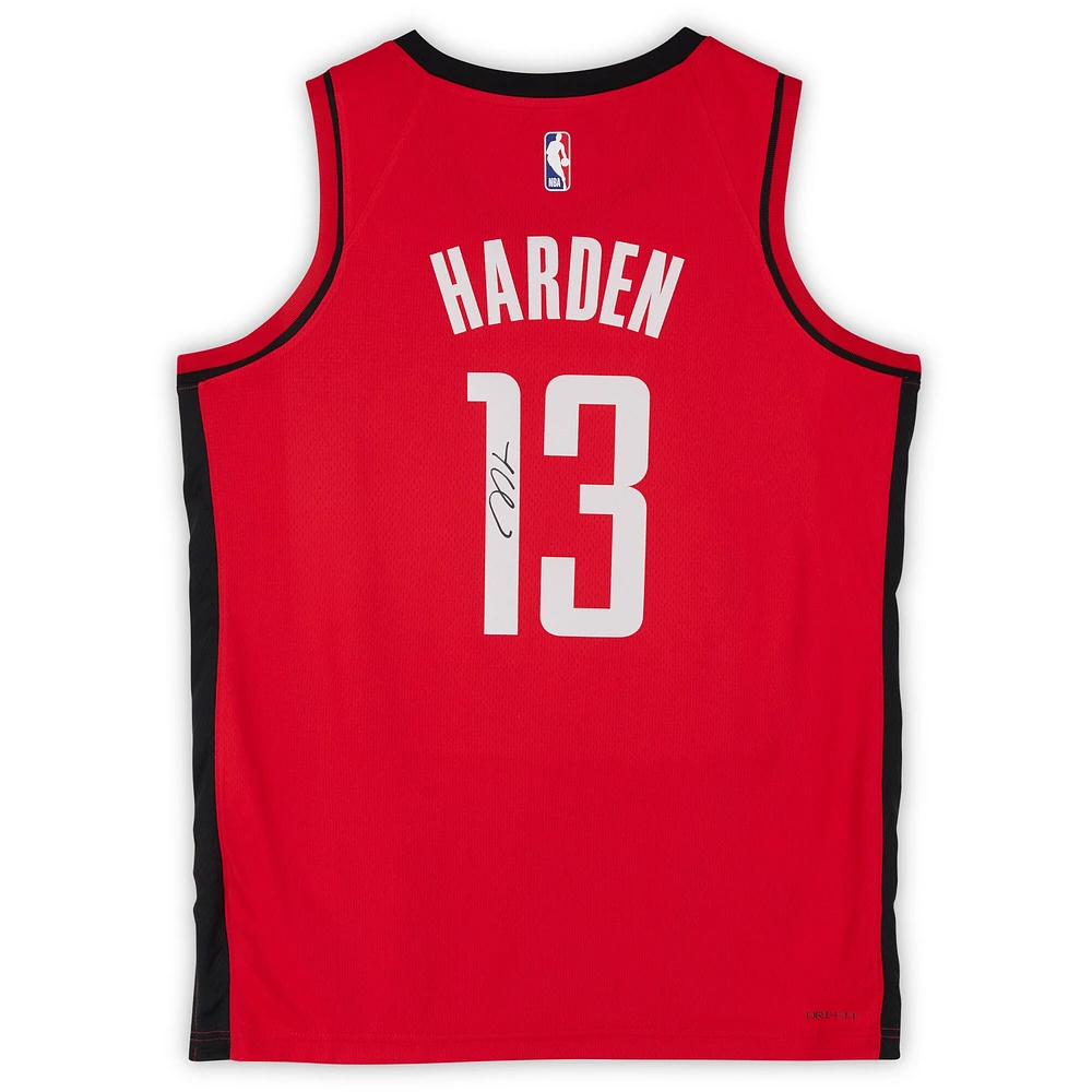 James Harden Houston Rockets Autographed Nike Red Swingman Jersey
