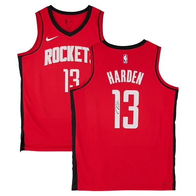 James Harden Houston Rockets Autographed Nike Red Swingman Jersey