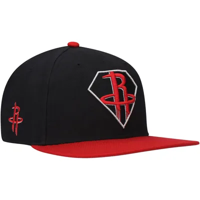 Houston Rockets '47 75th Anniversary Carat Captain Snapback Hat - Black/Red