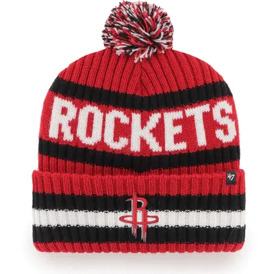 Houston Rockets '47 Bering Cuffed Knit Hat with Pom - Red