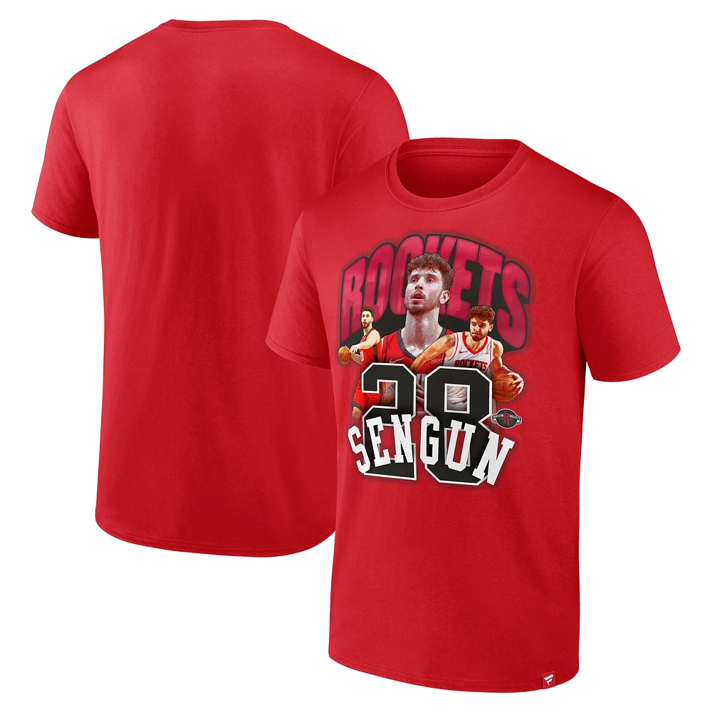 Men's Fanatics Alperen Sengun Red Houston Rockets Notorious 4.0 T-Shirt