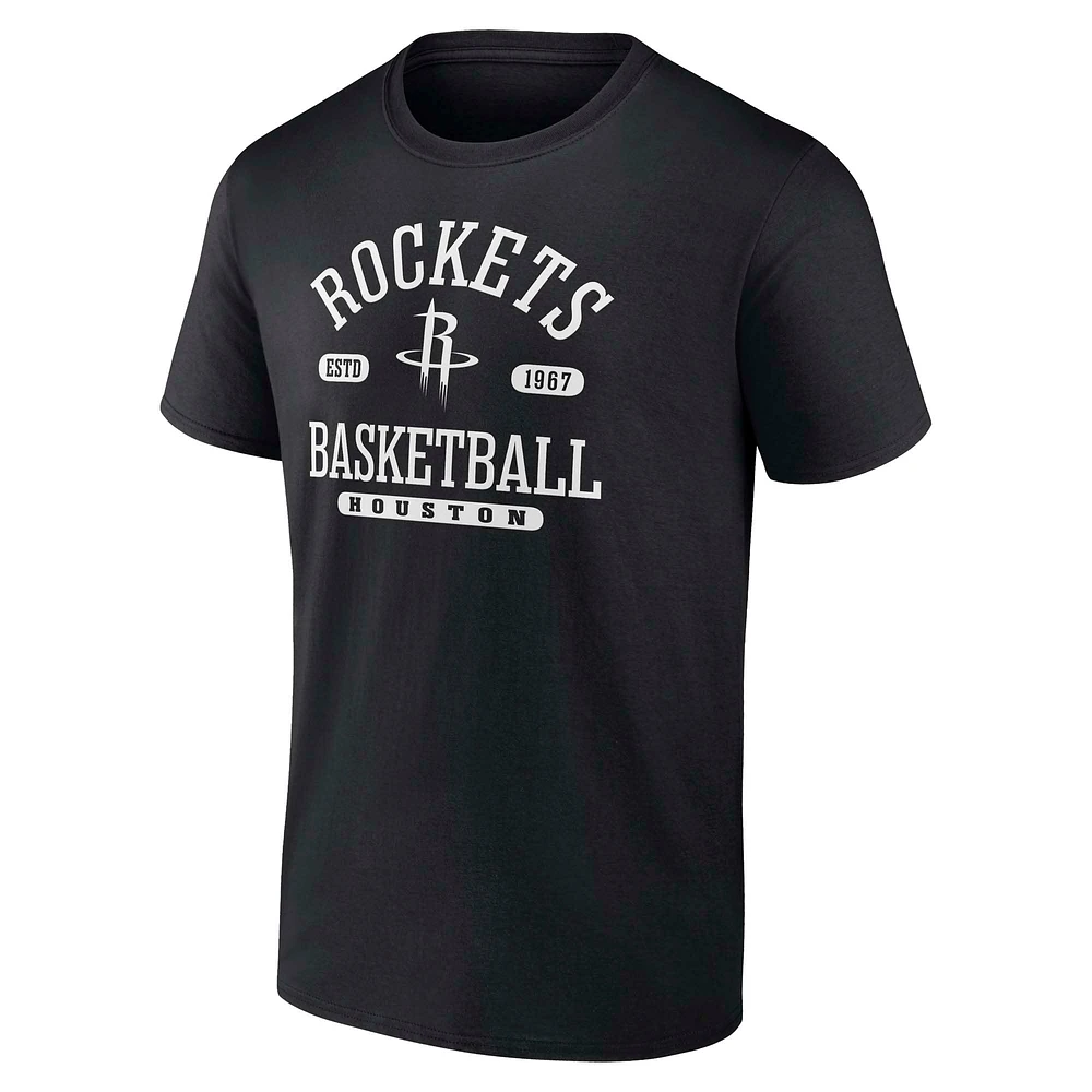 Men's Fanatics  Black Houston Rockets Calling Plays T-Shirt