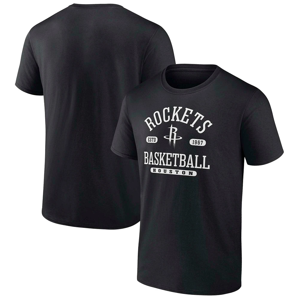 Men's Fanatics Black Houston Rockets Calling Plays T-Shirt