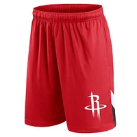 Short Slice Fanatics rouge Houston Rockets pour hommes