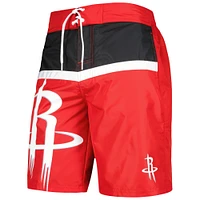 Maillot de bain G-III Sports by Carl Banks Houston Rockets Sea Wind rouge pour homme