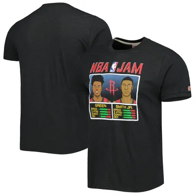 Jalen Green & Jabari Smith Jr. Houston Rockets Homage NBA Jam Tri-Blend T-Shirt - Charcoal