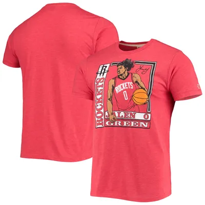Jalen Green Houston Rockets Homage Rookie Player Pack Tri-Blend T-Shirt - Red