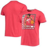 Men's Homage Jalen Green Red Houston Rockets Rookie Player Pack Tri-Blend T-Shirt