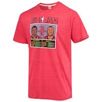 Men's Homage John Wall & Victor Oladipo Heathered Red Houston Rockets NBA Jam Tri-Blend T-Shirt