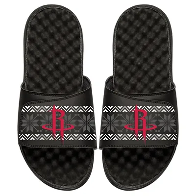 Houston Rockets ISlide Ugly Sweater Slide Sandals - Black